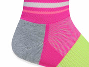 Limited Edition Pink and Yellow Crew Runner Socks