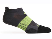 NP7 Mid-Weight Tab Socks for Runners (Gray and Lime)